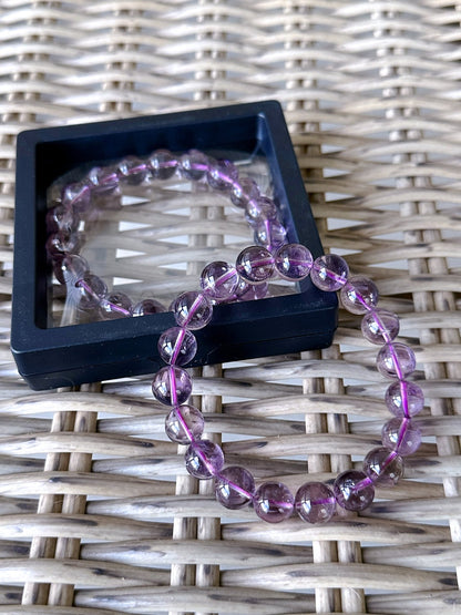 Amethyst Bracelet 10mm Healing Jewelry