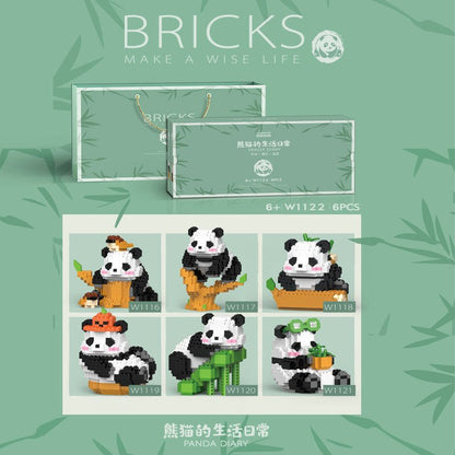 Panda Diary Building Blocks Set