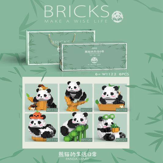 Panda Diary Building Blocks Set