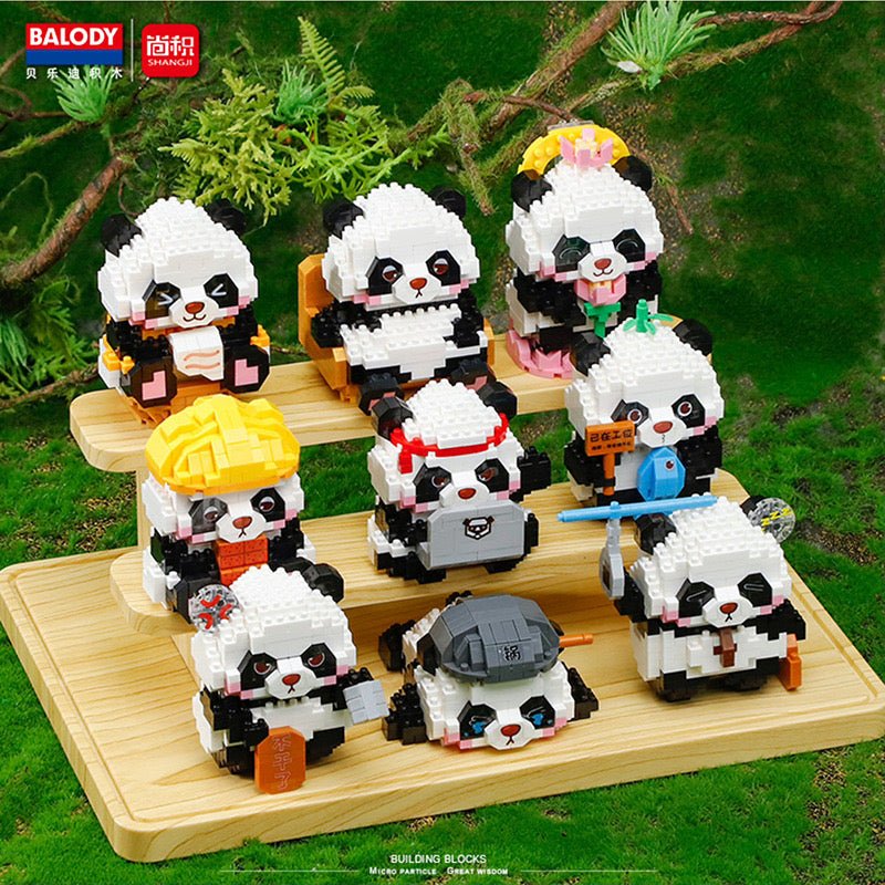 Panda Diary Building Blocks Set