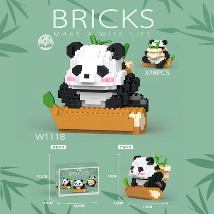 Panda Diary Building Blocks Set