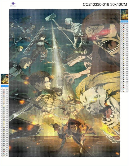 Attack on Titan Diamond Painting Kit