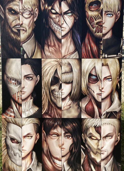 Attack on Titan Human and Titan form Diamond Painting Kit