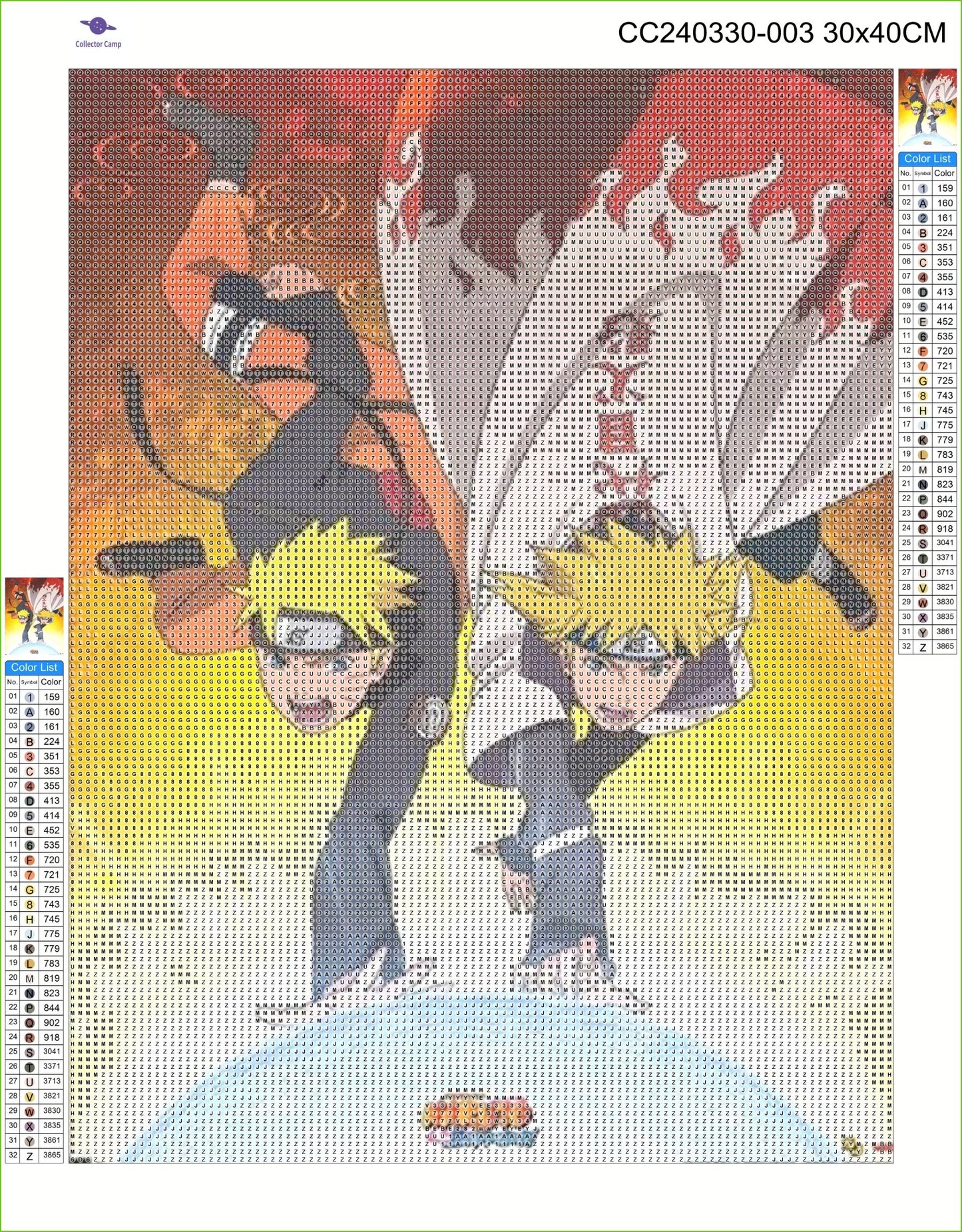 Naruto x Minato Rasengan Diamond Painting Kit