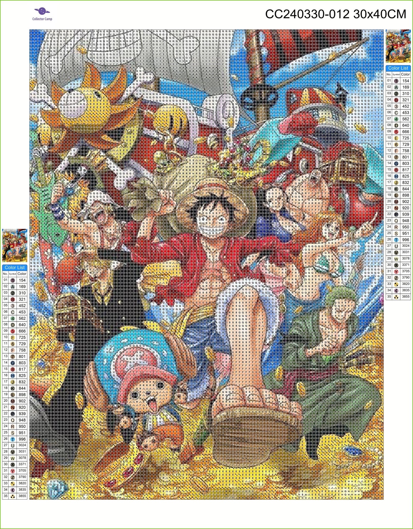 One Piece Diamond Painting Kit