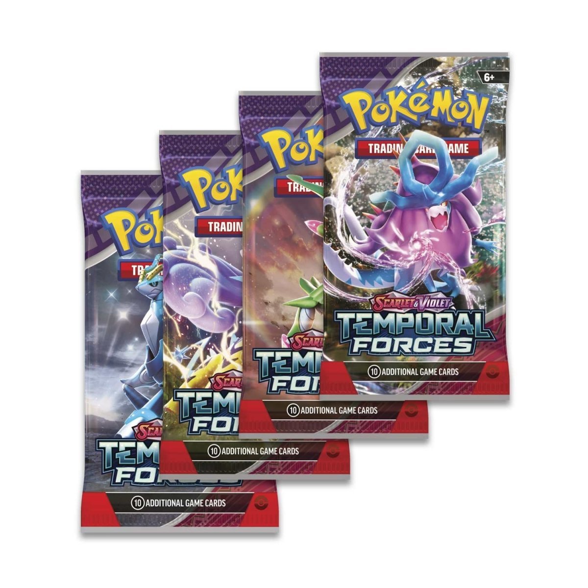 5x Pokémon TCG: Scarlet & Violet-Temporal Forces Booster Pack (5 Pack)