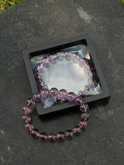 Amethyst Bracelet 10mm Healing Jewelry